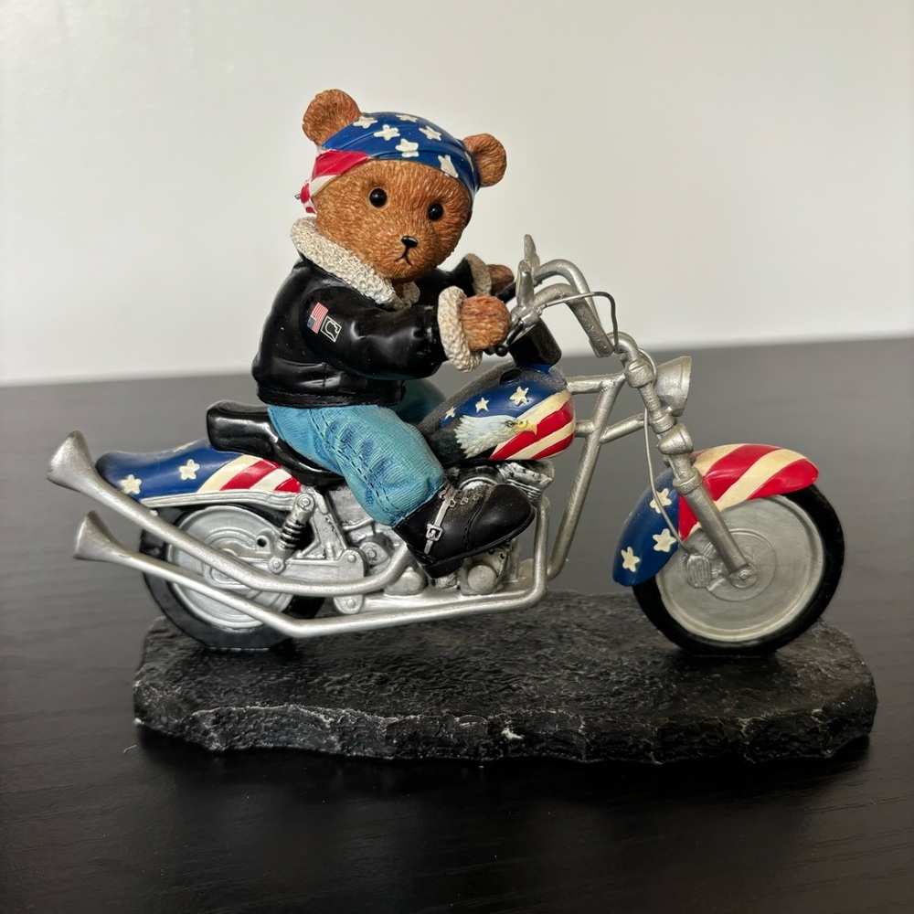 Faithful Fuzzies Born To Ride - Bear To Be Wild Collectible Figurine